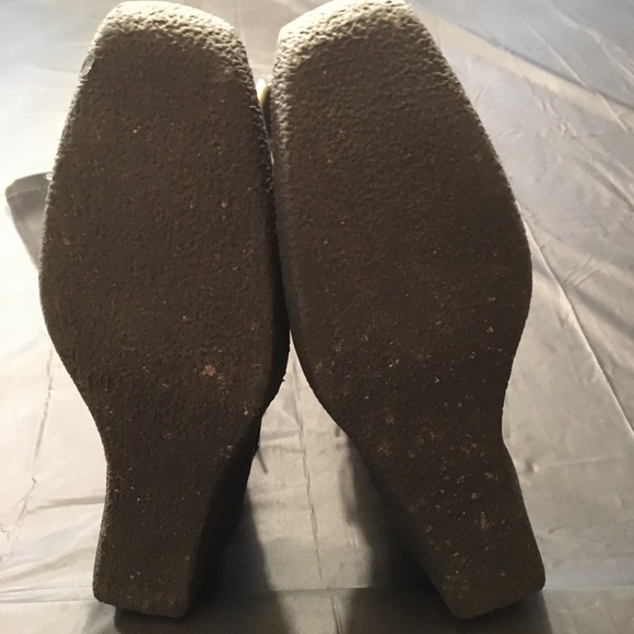 Pilar Abril Wedge Stretch Textured Croc Knee High Boots Sz 9.5/EU 41 - Picture 5 of 10